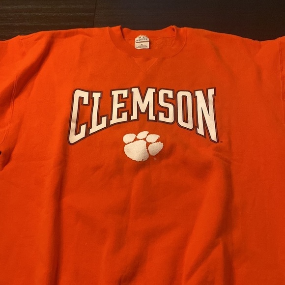 M.J. Soffee Women’s Orange Clemson Sweatshirt Size XL - Picture 4 of 4